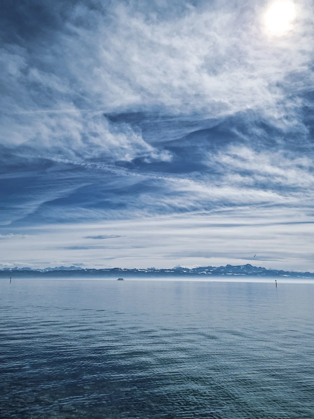 Alps on the Horizon — Friedrichshafen — Germany