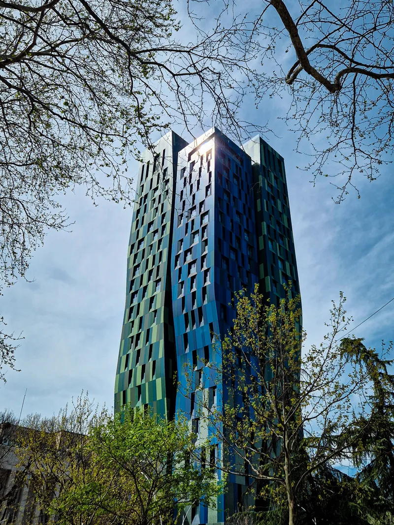 Blue Glass Spire