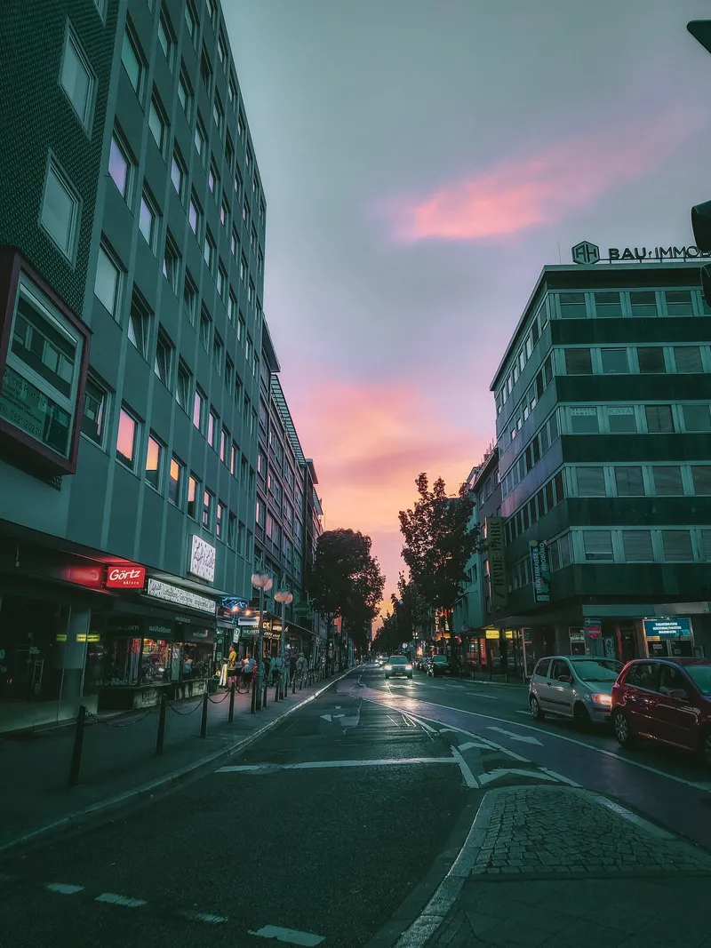 Dusk Between Buildings