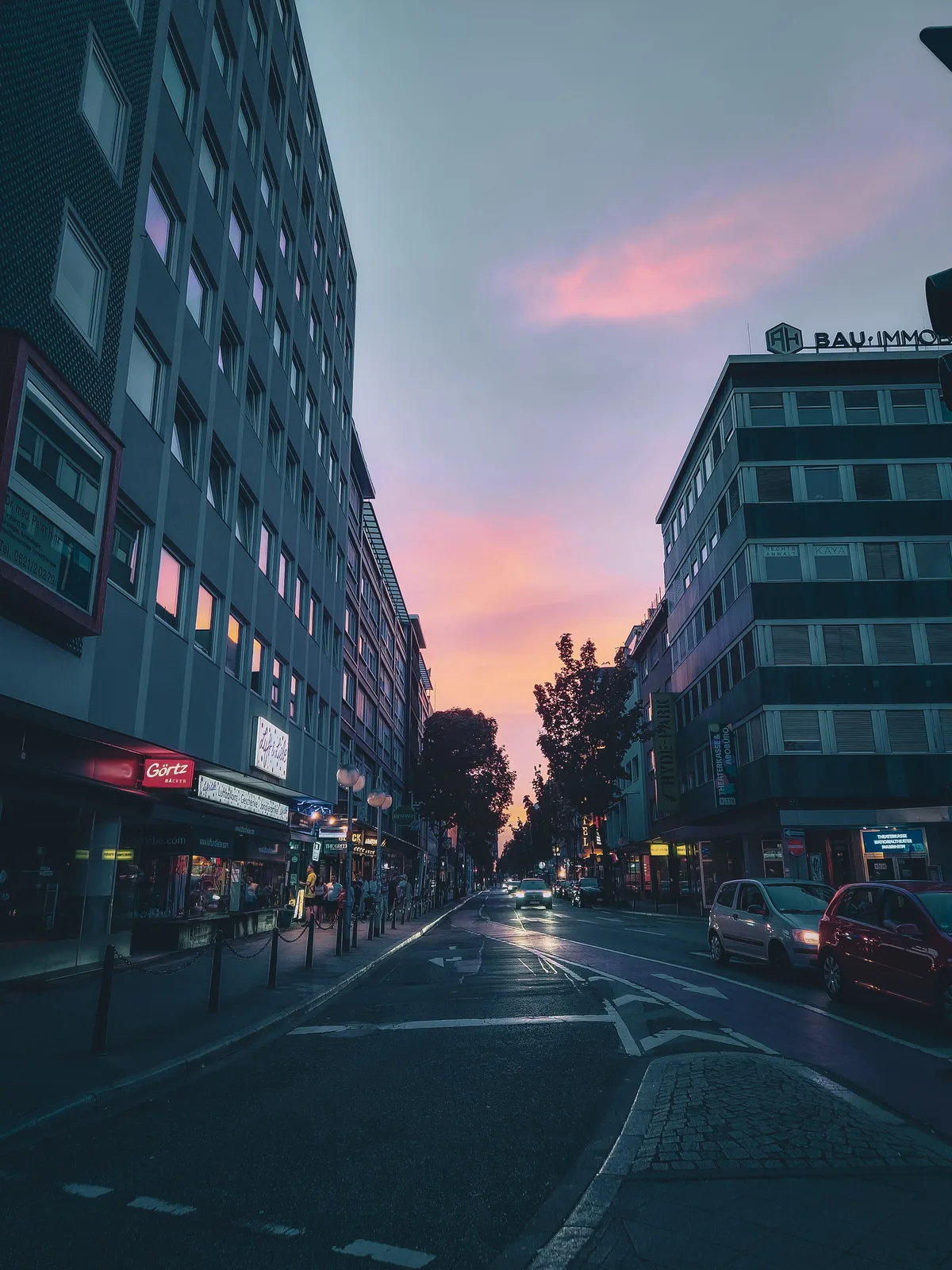 Dusk Between Buildings — Mannheim — Germany
