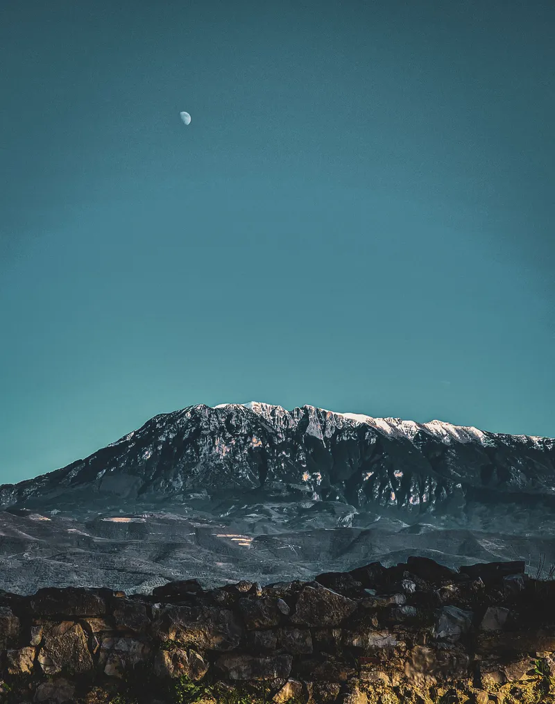 Moon Over the Mountain