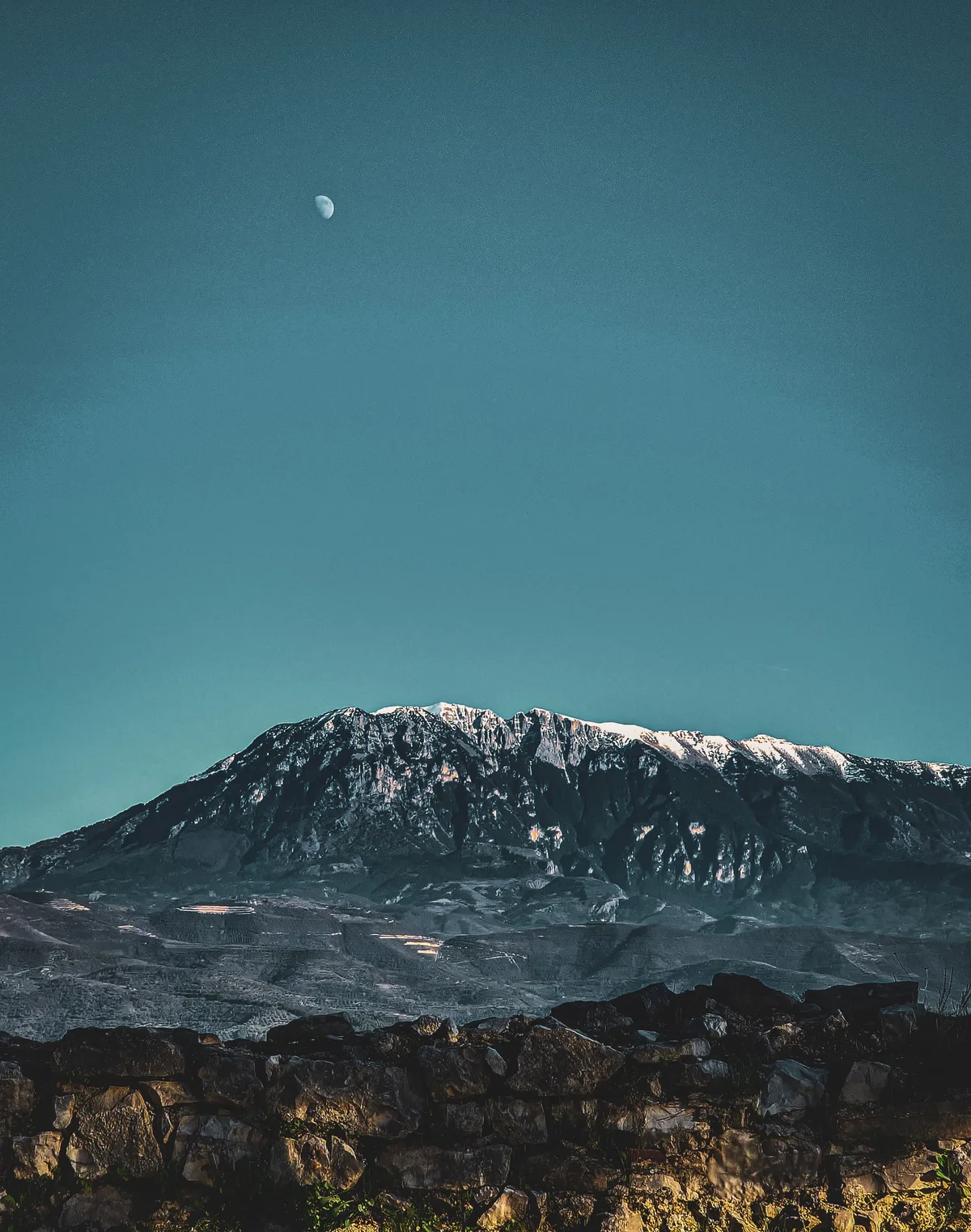 Moon Over the Mountain — Berat — Albania