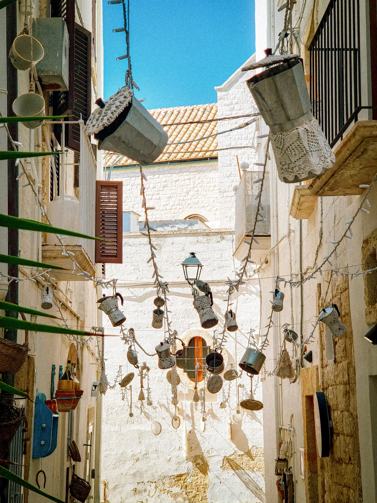The Hanging Moka Pots — Polignano a Mare — Italy
